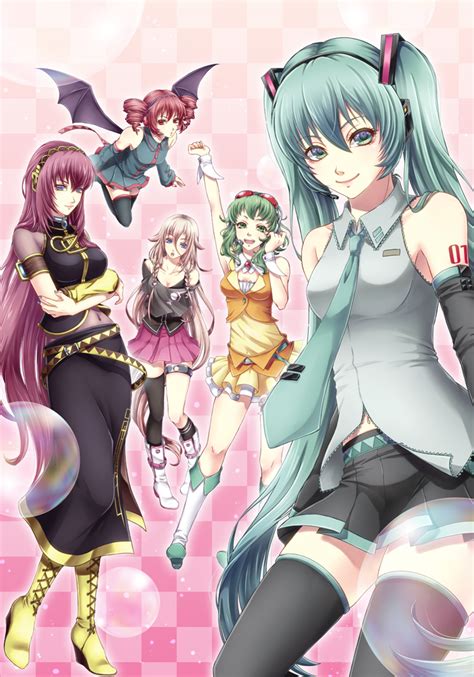 Hatsune Miku Megurine Luka Gumi Ia And Kasane Teto Vocaloid And 1