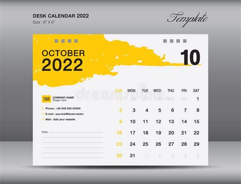 Calendario Del Calendario Del Mese Di Ottobre 2022 Schema Calendario