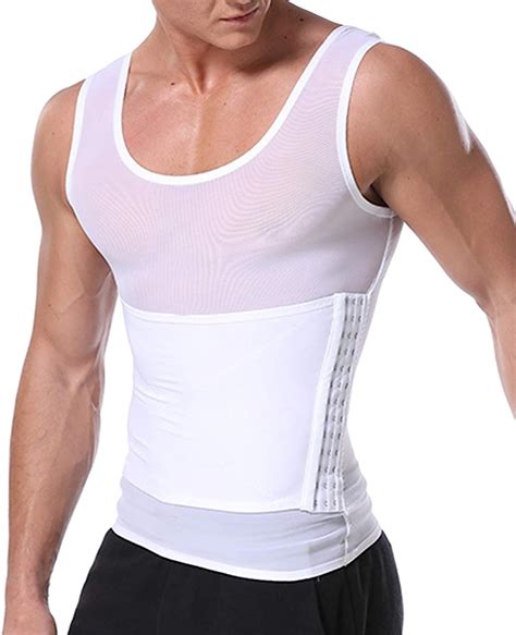 Ribika Slimming Body Shaper Vest For Men Compression Shirt Workout Tank