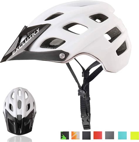 Exclusky Mountain Bike Helmet With Detachable Visor For Adult Women And