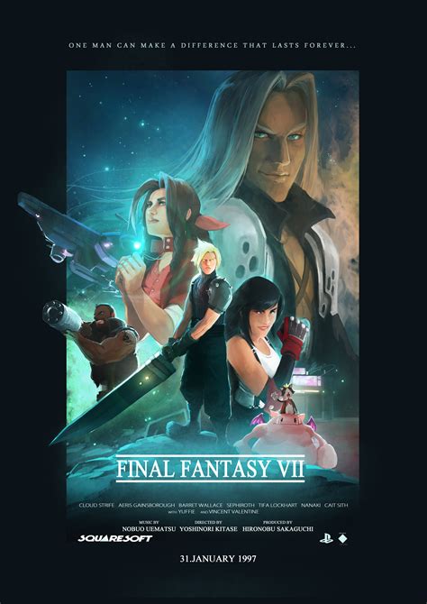 Final Fantasy Vii Film Poster By C780162 On Deviantart
