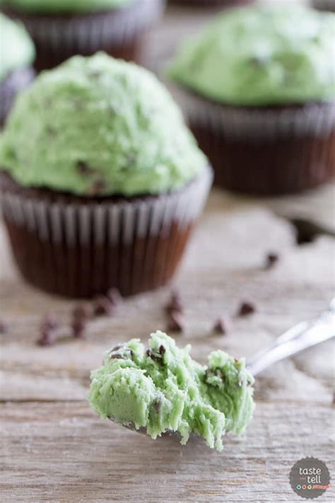 Mint Chocolate Chip Cookie Dough Frosting Taste And Tell