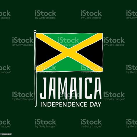 Vector Illustration On The Theme Of Jamaica Independence Day On August 6 Stock Illustration