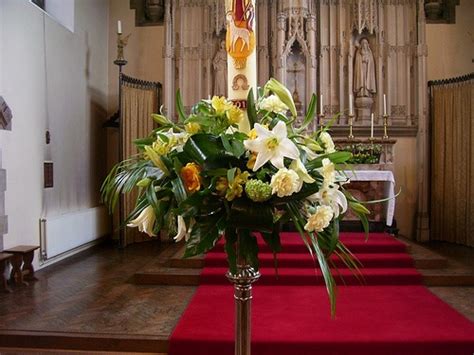 Paschal Candle Easter 2012 Easter Floral Arrangement Church Flower