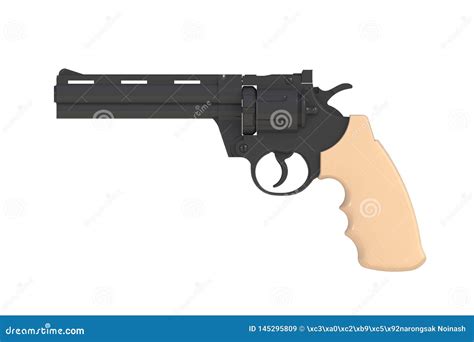 357 Magnum Revolver Illustration Cartoon Vector
