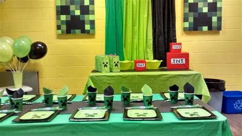 Many indoor games can be played outside! Jump2It: Minecraft themed birthday party | Birthday party ...