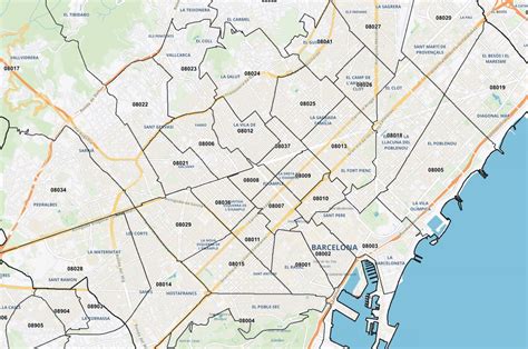 Mapa Digital De Códigos Postales De España Geotáctica