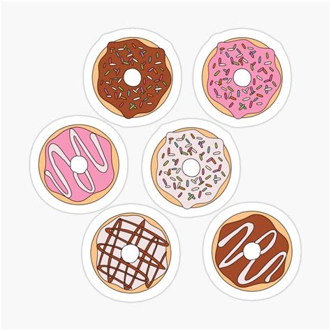 Donuts Sticker Pack Sticker For Sale By Jamie Maher Cute Laptop