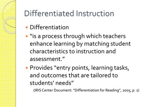 Ppt Differentiated Instruction Maximizing The Capabilities Of All