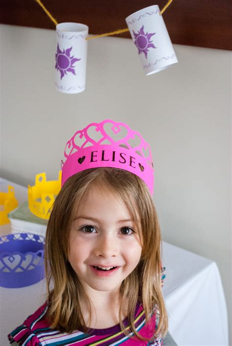 Diy Personalized Crowns For A Princess Birthday Party Merriment Design