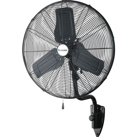 Canarm 3 Speed Oscillating Wall Mount Commercial Fan 24 Inch