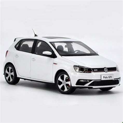 118 Scale Vw Volkswagen Polo Gti 2015 White Diecast Car Model Toy