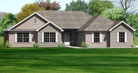 Traditional Ranch House Plans Home Design Mas1069