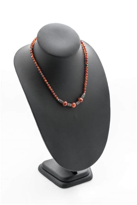 Beautiful And Luxury Necklace On Jewelry Stand Neck Free