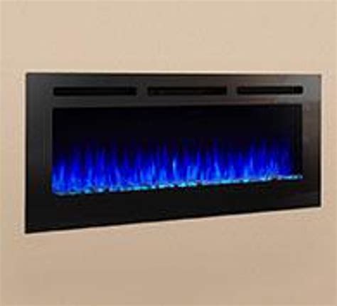 48 Allusion Recessed Linear Electric Fireplace Black Swan Home