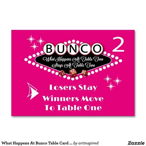 Bunco Table Cards Free Printable Printable Word Searches