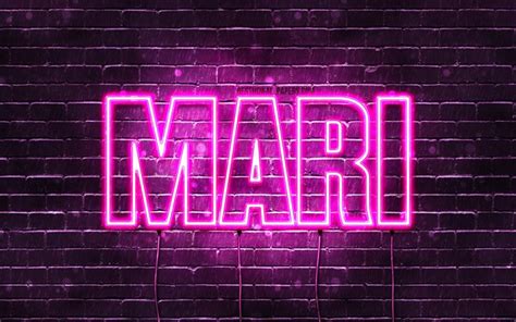 Download Wallpapers Mari 4k Wallpapers With Names Female Names Mari