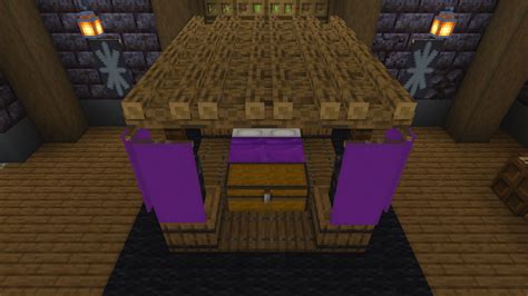 Master Canopy Bed By Jefferscraft1 Minecraft Build Tutorial