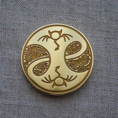 Custom Brass Edc Coin Solid Brass Challenge Coin Engraved Etsy