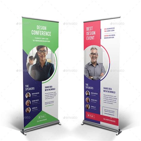 Conference And Event Roll Up Banners Banner Rollup Banner Banner Design