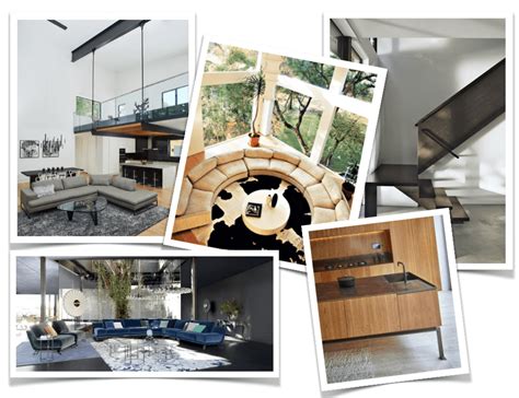 contemporary kitchen  living room design