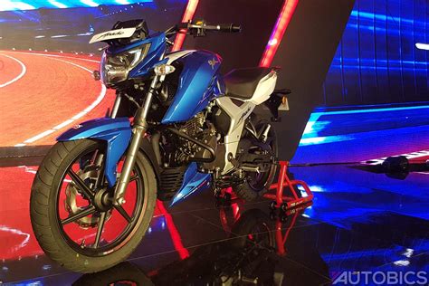 All of them available in. TVS Apache RTR 160 4V Metallic Blue Front Right 2018 ...