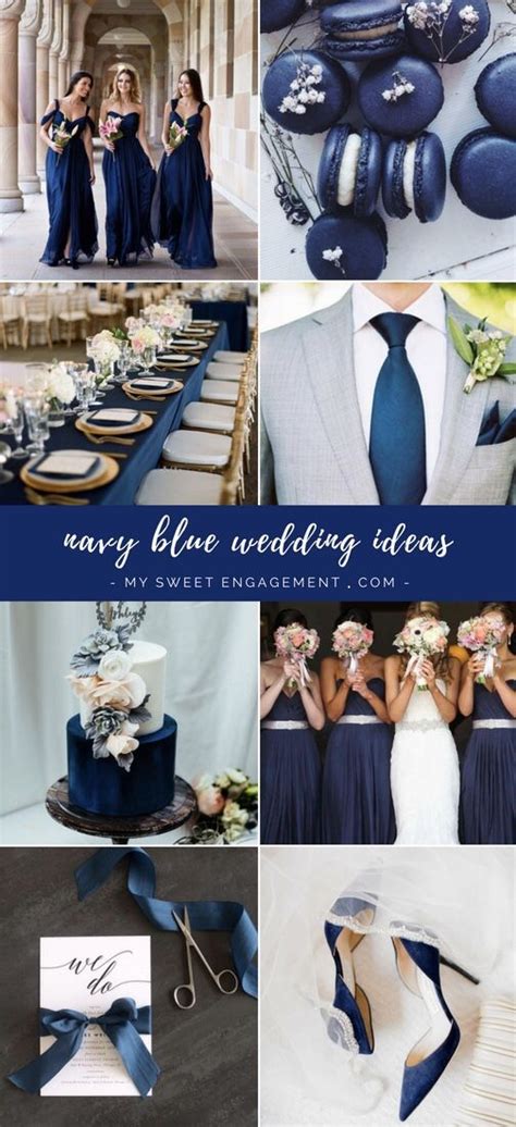 Wedding Colors Navy Blue My Sweet Engagement Blue Themed Wedding