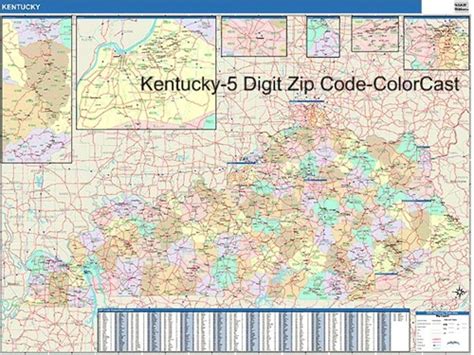 Map Of Towns In Kentucky Zip Code Map