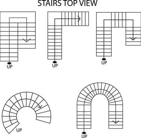 Floor Plan Stairs Vector Art Icons And Graphics For Free Download