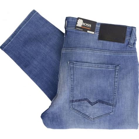 Hugo Boss 50382041 Orange90 Tappered Fit Mid Wash Denim Jeans
