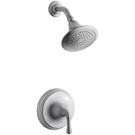 Streamlined elements and minimal design lend aesthetic functionality to a subtle decor theme while clean angles and quiet lines calm a spa or. KOHLER Forte 1-Handle Shower Faucet Trim with Rite-Temp ...