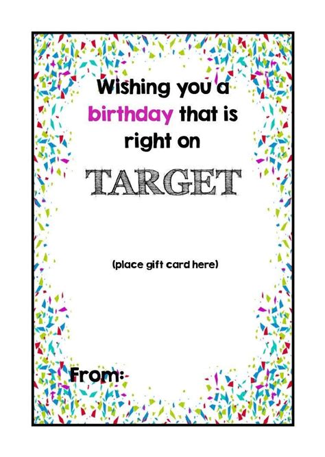 Design your very own printable & online happy birthday cards. Target Birthday Printable (With images) | Birthday card printable, Teacher birthday card ...