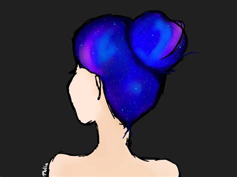 Galaxy Hair By Plutiaart On Deviantart