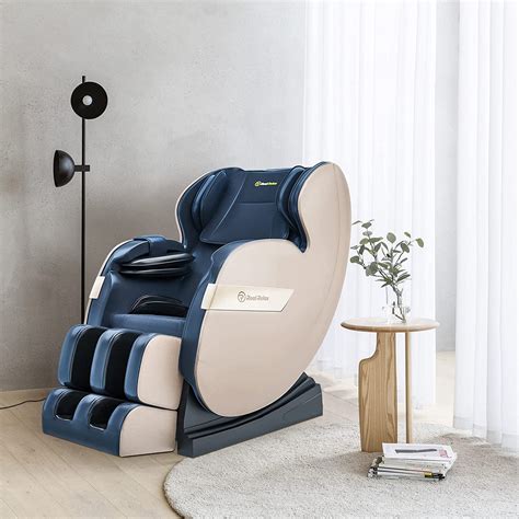 Real Relax® Favor 03 Plus Full Body Shiatsu Massage Chair Homedic Shiatsu Foot Massager Blue