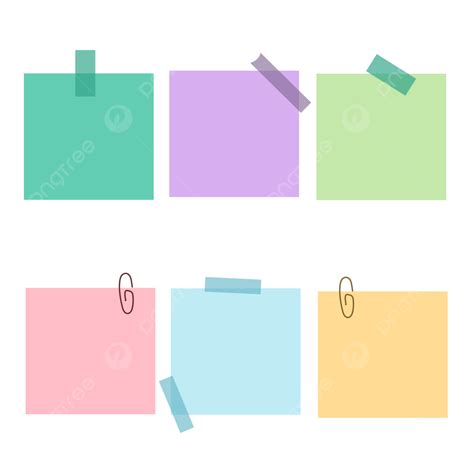 Cute Sticky Note Clipart Transparent Background Post It Illustration