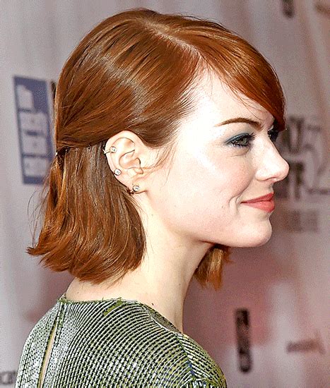 Emma Stones Bob Hairstyle And Accessory How To Copy The Look Emma