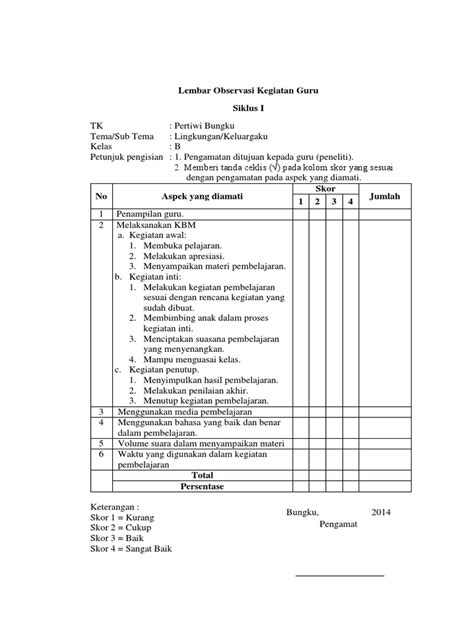 Halaman Unduh untuk file Contoh Lembar Observasi Paud yang ke 3