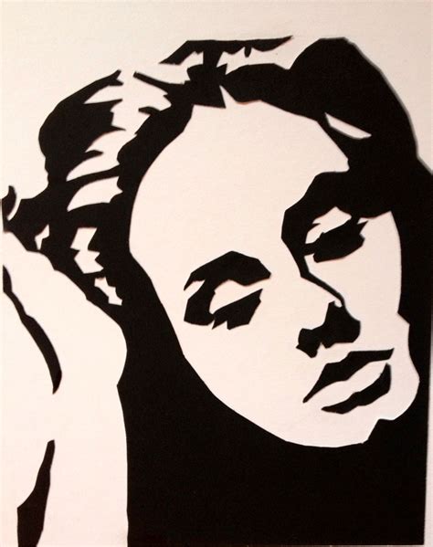 Adele Art Plastic Black And White Art Drawing Silhouette Stencil