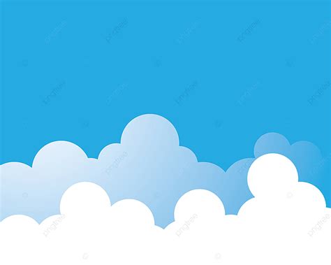 Blue Sky Cloud Vector Hd Png Images Blue Sky With Cloud Background