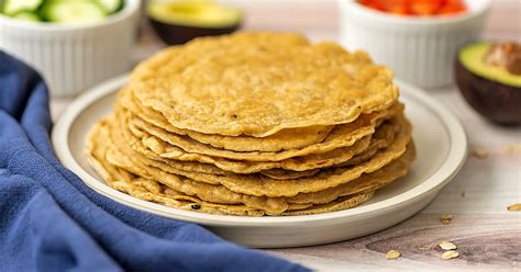 3 Ingredients Oat Tortillas Soft And Easy To Make Bites Of Wellness