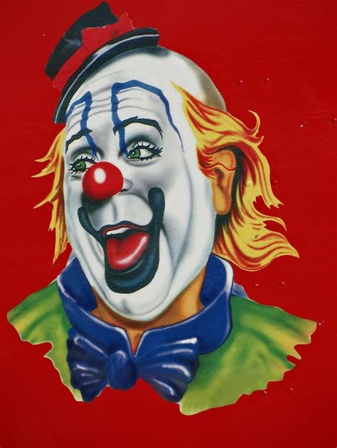 Portrait Of A Circus Clown In 2020 Vintage Clown Clown Paintings