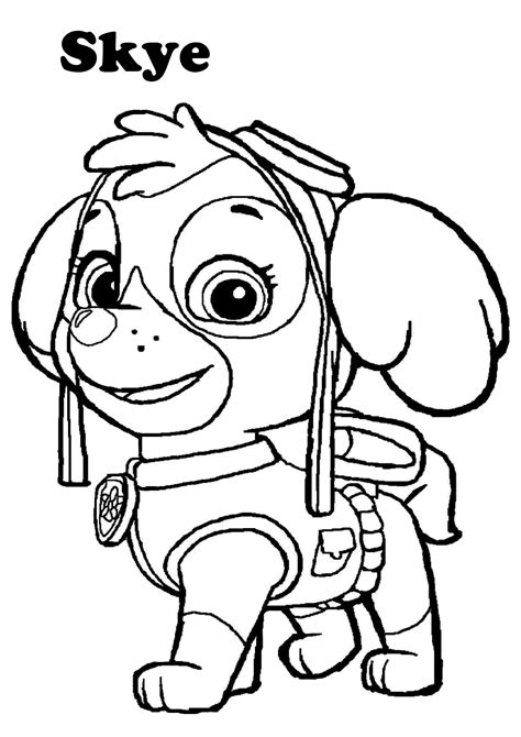 Best Ideas For Coloring Paw Patrol Skye Coloring Page