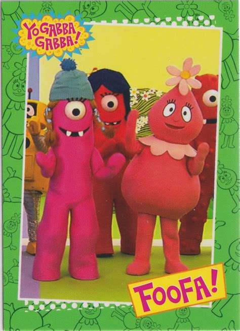 yo gabba gabba foofa card 10 trading card archives