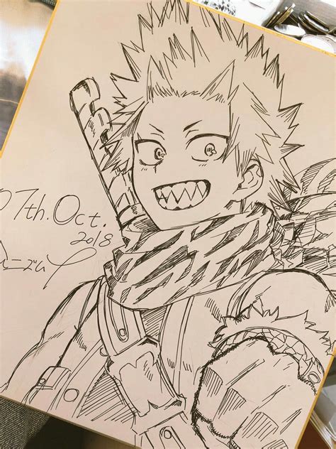 Share this quiz with your friends and others. Kirishima Eujirou | Anime character drawing, Sketch book ...