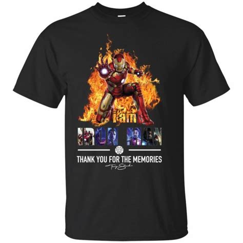 I'm cleaning up my diet drastically and one of the reasons is vv. I am Iron Man Thank you for the memories T-Shirt | Memory ...