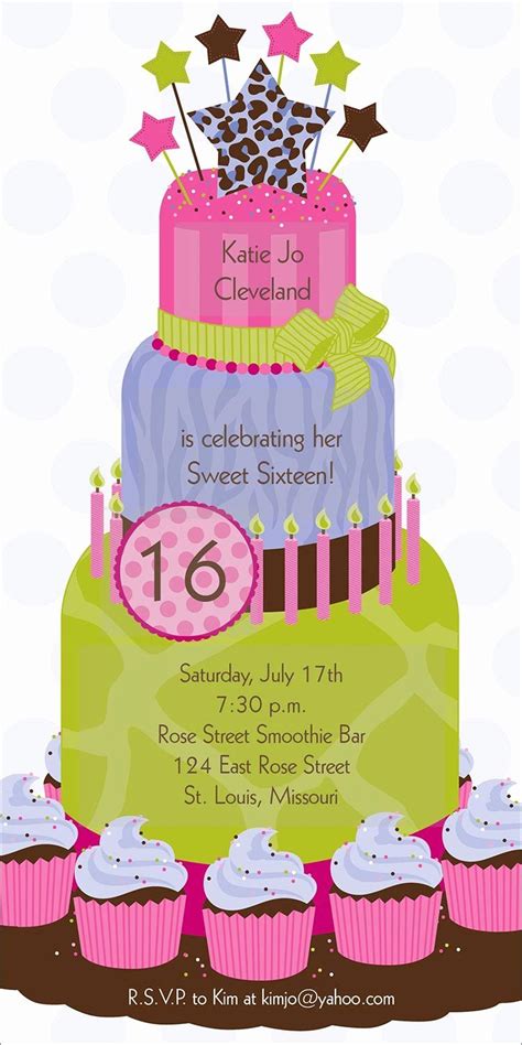 √ 30 Printable Sweet 16 Birthday Cards In 2020 16th Birthday Card