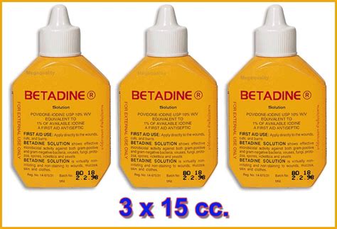 15 Cc Betadine Povidone Iodine First Aid Solution Antiseptic Cuts