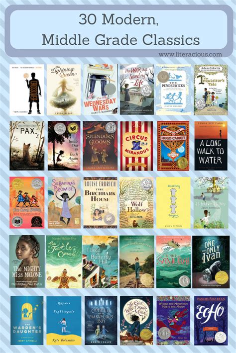 30 Modern Middle Grade Classics Literacious Middle School Books