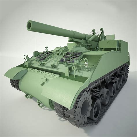 Tank M40 3d Model