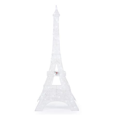Home Accents Holiday 86 In Led Lighted Twinkling Pvc Eiffel Tower